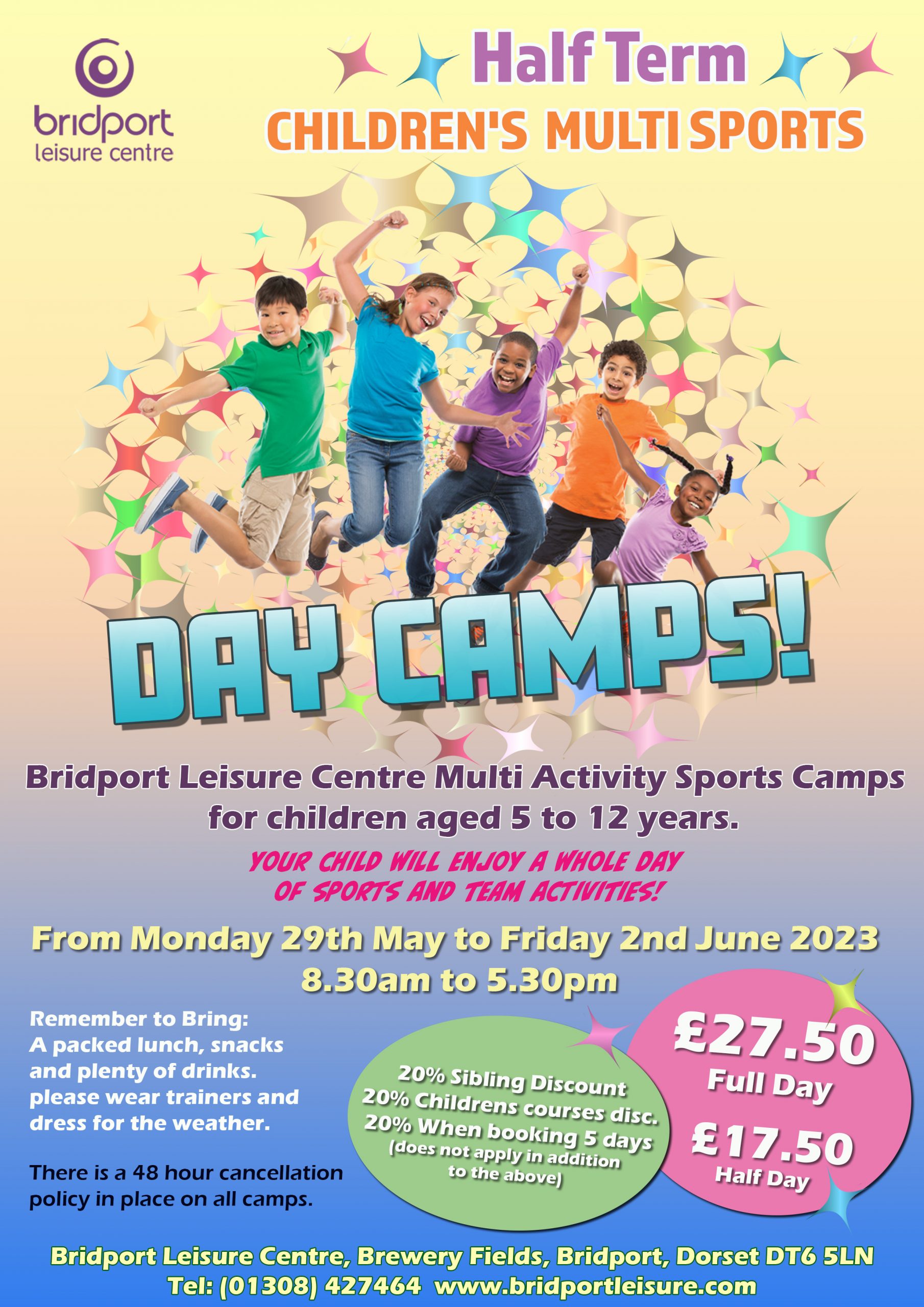 School Holiday Activities - Bridport Leisure Centre